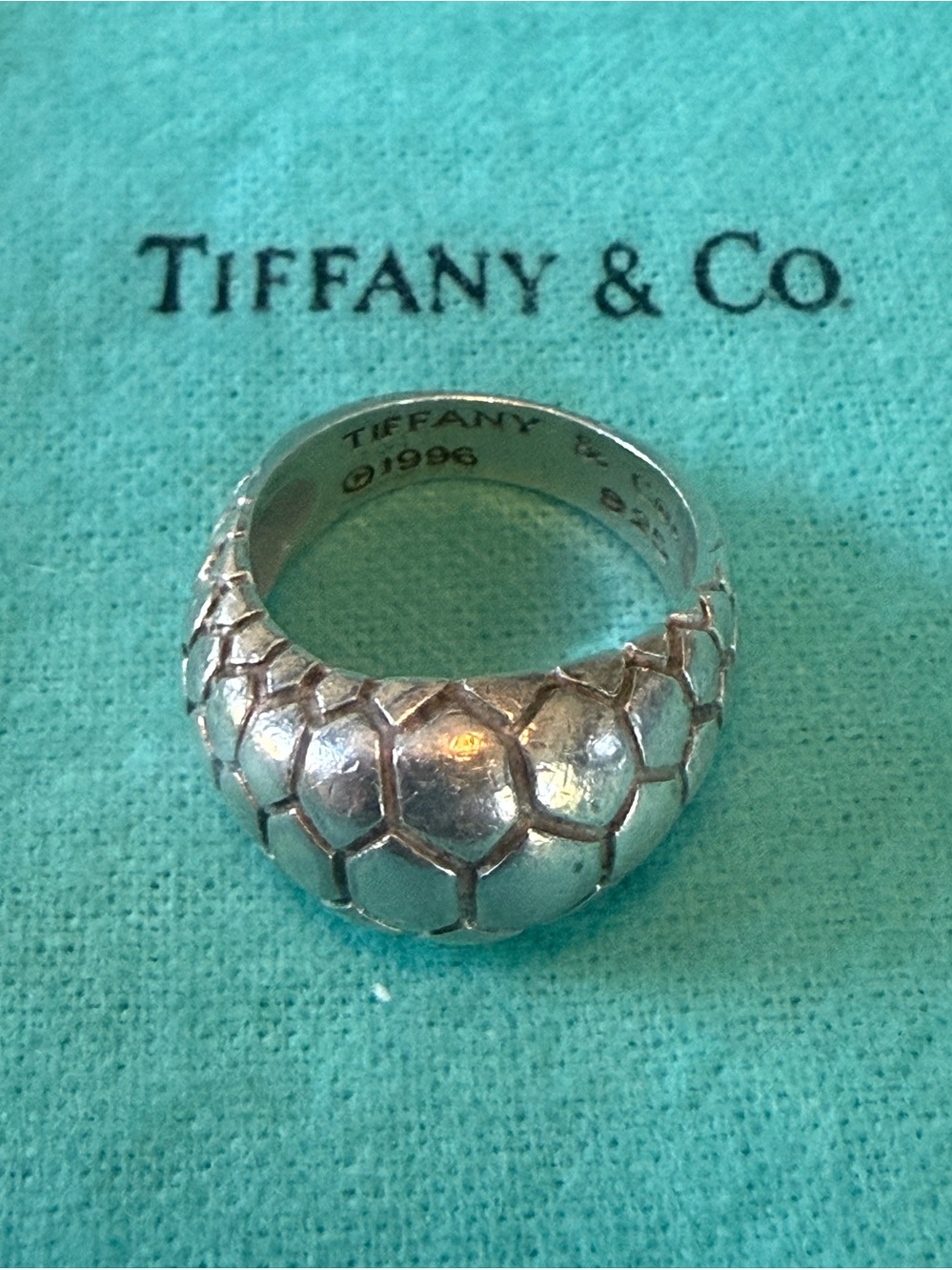 Tiffany & Co. Cobblestone Vintage Silver Ring - Size 7